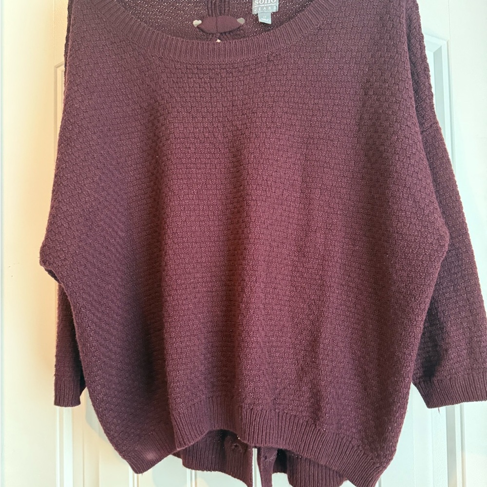 Soho Maroon Crew Neck Sweater
